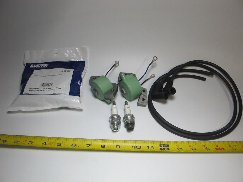 OMC Tuneup Kit 1950-70s Coils Points Plugs & Wire 18-5006 18-5181 T-Mike Parts