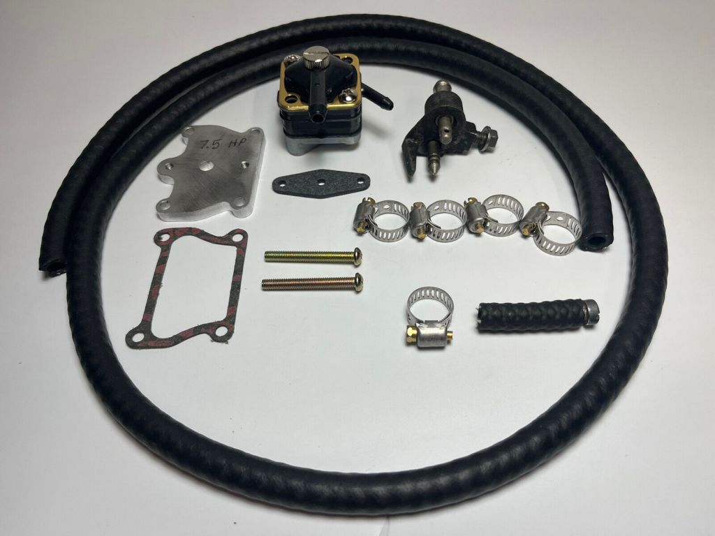 Evinrude Johnson 1955-58 7.5 HP Fuel Pump Conversion Kit Dual Line - Single Line