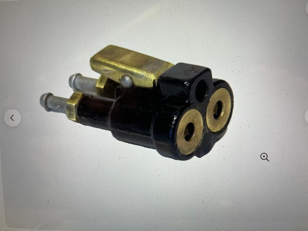 Johnson Evinrude Dual Line Fuel Connector Pressurized Tank REBUILT TESTED 375587 0375587