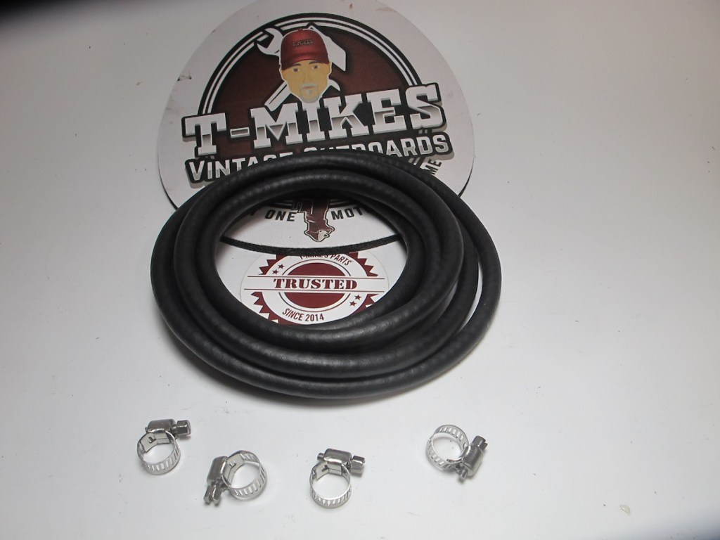 Thermoid Fuel Line 8' 3/16" w/4 clamps Marine Grade "T-Mikes Trusted Parts"