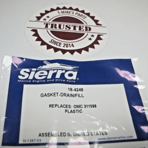 NEW OMC Gasket Drain/Fill Set of 2 Sierra 18-4248 311598 "T-Mike Trusted Part"