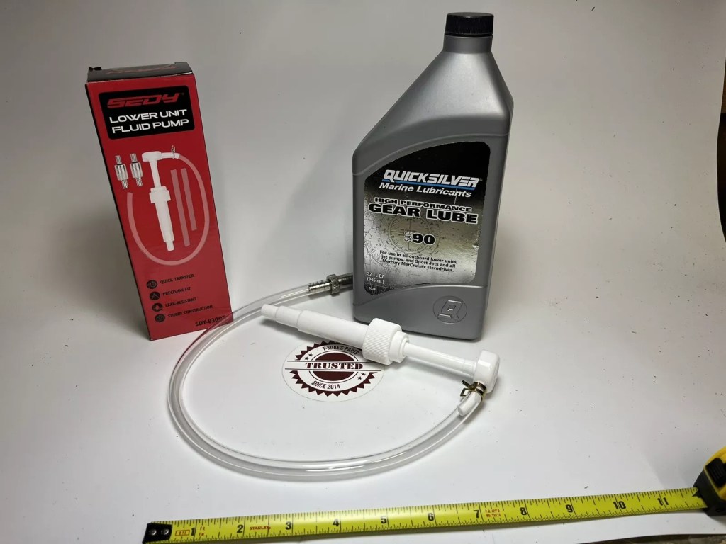 Gear Oil Kit - Gear Oil & Pump for OMC Johnson Evinrude Mercury Volvo Force