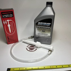Gear Oil Kit - Gear Oil & Pump for OMC Johnson Evinrude Mercury Volvo Force