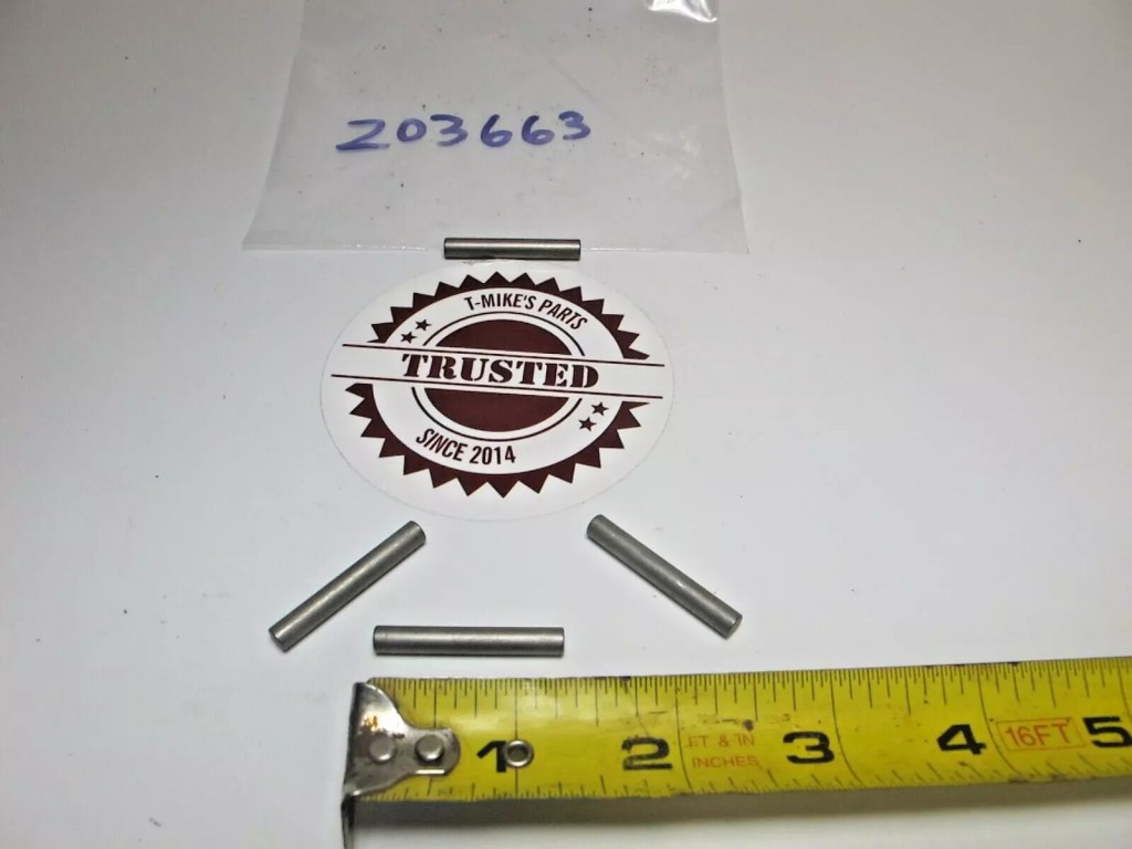 Shear Drive Pin Set of 4 203663 0203663 1956 to 1960 Johnson Evinrude Elto Gale