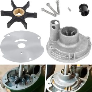 Water Pump Impeller Kit 0382468 382468 Fits for Johnson Evinrude BRP OMC 10 15 18 20 25 HP Housing