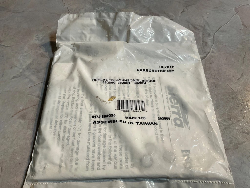 Sierra 18-7010 Carburetor Kit Johnson EVINRUDE NOS