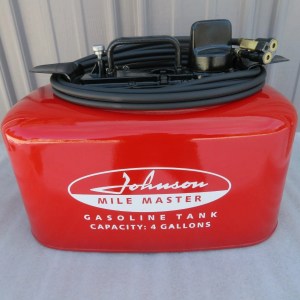 Johnson Evinrude Mile Master Dual Line Pressure Gas Tank Outboard Motor 4 Gal