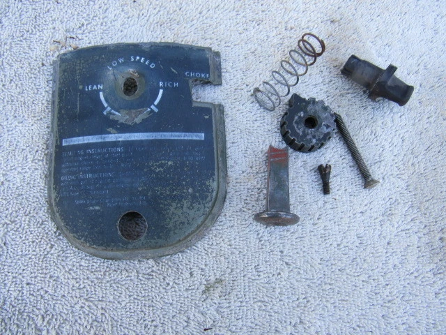 Johnson outboard motor dash panel 3hp 1965-67 # 381936