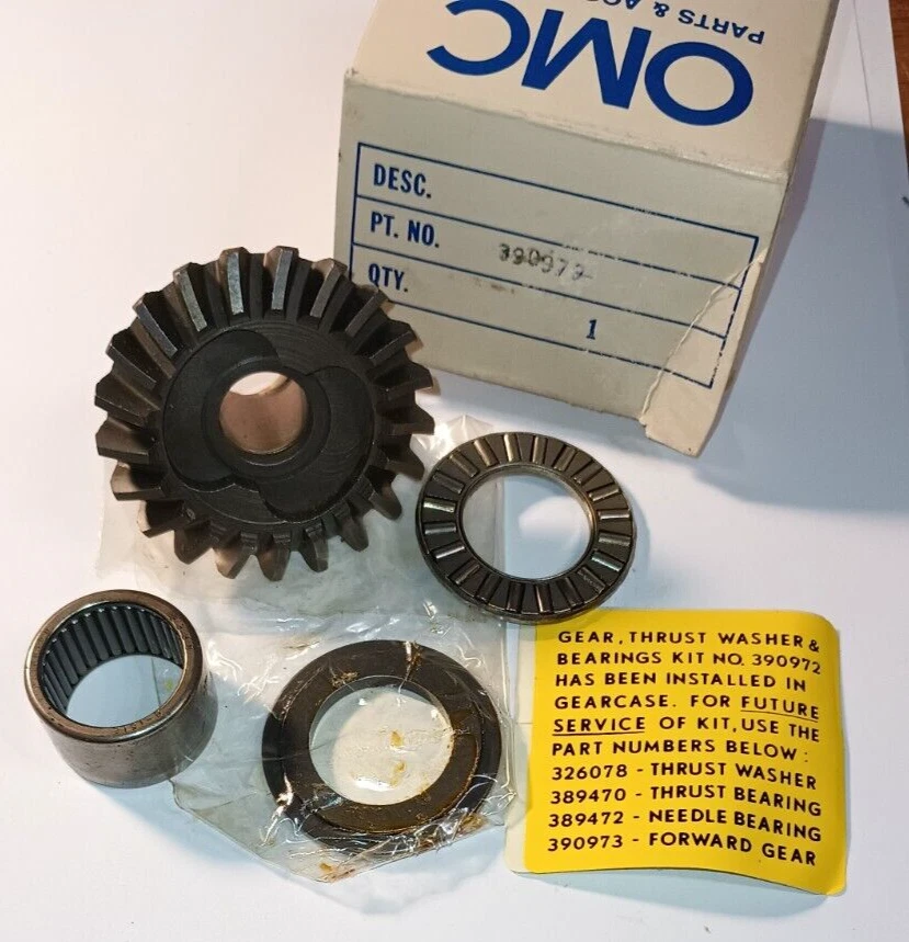 0390972 390972 Evinrude Johnson OMC Forward Gear & Bearing Kit